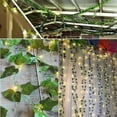 thumbnail image 5 of KASZOO 84Ft 12 Pack Artificial Ivy Garland Fake Plants,with 80 LED String Light for Decoration, 5 of 9