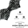 thumbnail image 2 of LAICAIW Rhinestone Bow Ties for Men-Pre Tied Sequin Bowties with Adjustable Length-Huge Variety Colors Available, 2 of 6