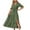 Army Green, variant on Dresses for Women 2026 Plus Size Fashion V-neck Short Sleeve Dress Short Sleeve V-neck Ankle-length Dress