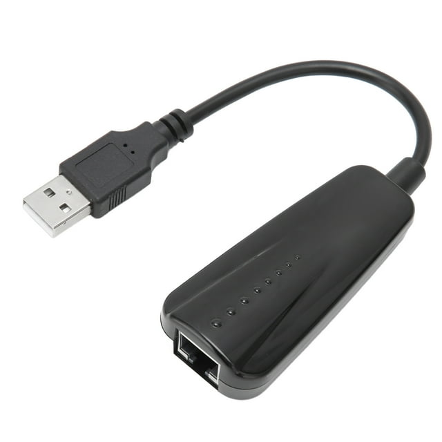 USB To Ethernet Adapter, Fast Connect 10/100Mbps Pluggable Ethernet Adapter with LED Indicator for for Linux