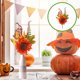thumbnail image 2 of Ramo de Halloween, Acción de Gracias, Otoño, Calabaza, Ramo, Cruza fronteras, Regalos navideños, Sala de estar, Interior, Vestir, Decoración navideña, 2 of 6
