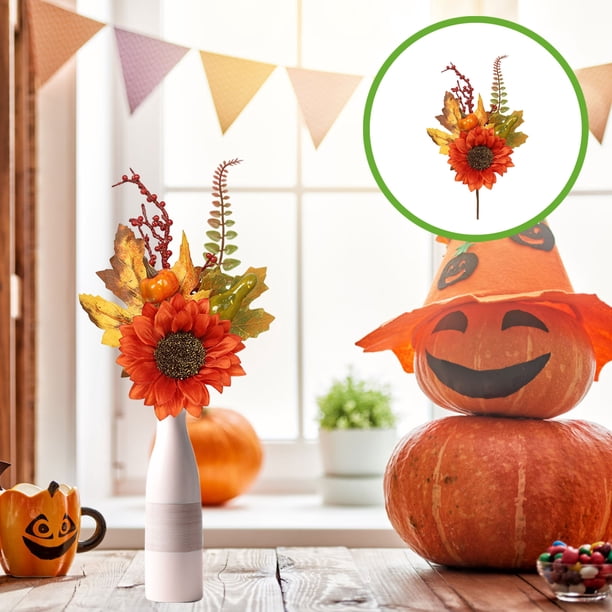pstuiky Ramo de Halloween Acción de Gracias Otoño Calabaza Ramo Cruza fronteras Regalos navideños Sala de estar Interior Vestir Decoración navideña