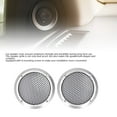 thumbnail image 3 of 2Pcs Speaker Grill Protector, Car Speaker Subwoofer Guard Protector with 8 Screws, Protective Speaker Cover Mesh, 3 of 7