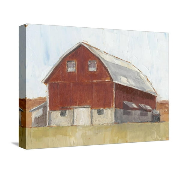 Art.com Rustic Red Barn II Stretched Canvas Print Wall Art by Ethan Harper, 16" x 12"