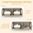 thumbnail image 5 of Auranook Cat Litter Box Enclosure for 2 Cats, Modern Litter Box Furniture , Indoor Cat House Side End Table TV Stand, 5 of 8