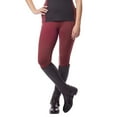 thumbnail image 4 of KERRITS Adult Female Free Style Knee Patch Pocket Tight, Color: Sangria/Black, Size: M (50402SANGRIA/BLKM), 4 of 6