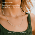 thumbnail image 4 of 925 Sterling Silver 2MM Rope Diamond-Cut Chain Necklaces, Solid 925 Italy, Next Level Jewelry, 4 of 6