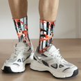 thumbnail image 5 of Goofa Cool Flamingo Printed Men's Crew Socks, Soft Durable Breathable Moisture-Wicking with Odor Control Cotton socks, 5 of 9