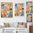 thumbnail image 4 of Designart "Colorful Creatures Nursery Animal Pattern IV" People Canvas Wall Art - Farmhouse Colorful Animal Nursery Bedroom Canvas Wall Art, 4 of 6