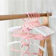 Nbpower Baby Hangers 50 Pack, 11-14 Extendable Kids Hangers, Non-Slip Baby Hangers for Closet, Plastic Kid Hangers with Windproof Buckle, Baby Clothes Hangers for Pants Shirts Outfit Onesie, Pink