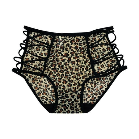 

BSDHBS Pantys Para Mujer New Explosion Womens Lace Panties Breathable Comfortable Belt Thin Strap Hollow High Elastic High Waist Brown Size One Size