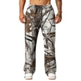 thumbnail image 4 of Havenx Mens Baggy Camo Pants Wide Leg Dry Leaf Print Elastic Waist Sweat Pant with Pockets Open Bottom Camouflage Bottoms Casual Fashion Y2k Loose Fit Jogger Clothing,Light Gray S, 4 of 7