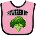 thumbnail image 3 of Inktastic Powered by Broccoli Boys or Girls Baby Bib, 3 of 4