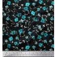 thumbnail image 1 of Soimoi Rayon Fabric Leaves & Floral Artistic Print Sewing Fabric Yard 56 Inch Wide, 1 of 3