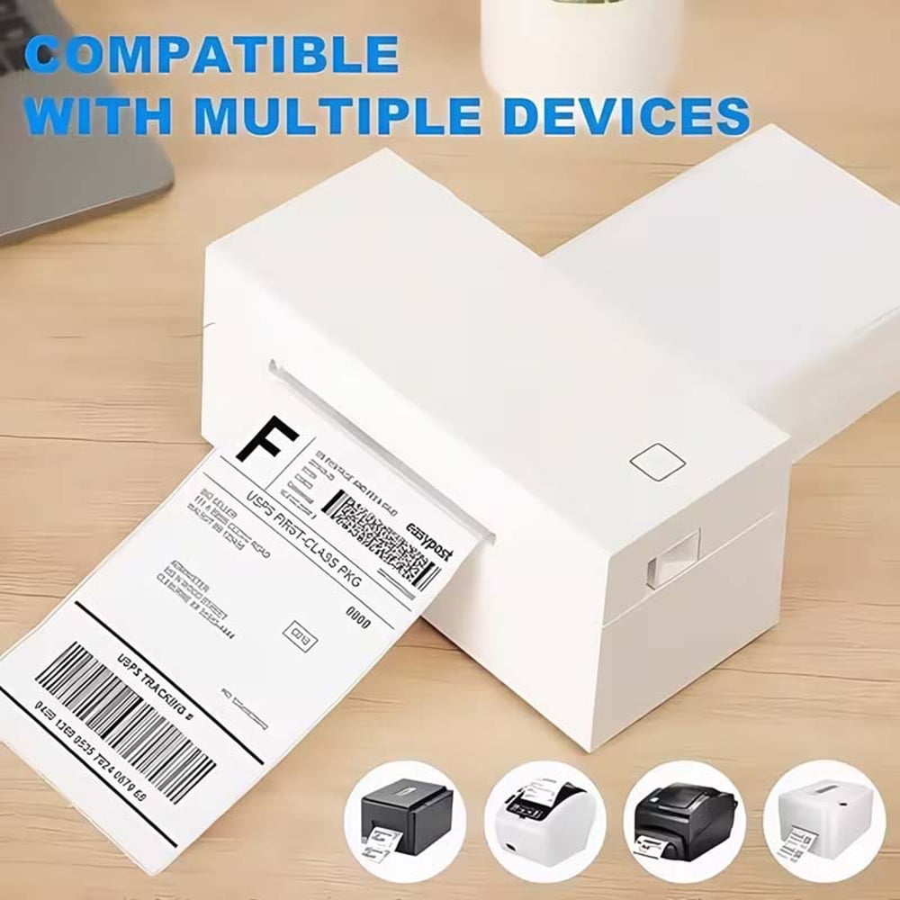 4" x 6" Thermal Shipping Labels – 10000 Fanfold Perforated Labels for Packages, Ultra-Strong Adhesive