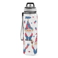 thumbnail image 2 of Gnome American Flags Sports Water Bottle Portable Travel Mug 32oz BPA Free Leak Proof Straw Transparent Tritan for Gym Yoga Cycling Camping, 2 of 7
