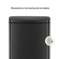 thumbnail image 4 of Bote de basura EKO Madison Acero Inoxidable negro 30 L Con tapa y pedal, 4 of 5
