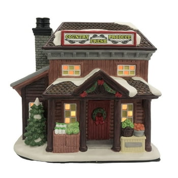 Holiday Time Country Fresh Produce Collectible Christmas Village