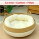thumbnail image 1 of Four Seasons Cat Bed - Woven, Removable, Breathable, Washable ShopWise Round, 1 of 15