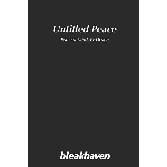Untitled Peace: Peace of Mind, by Design (Paperback)