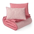 thumbnail image 2 of Mainstays Kids Reversible Butterfly Stitch Quilt Set, Full/Queen, 3 Pieces, 2 of 9