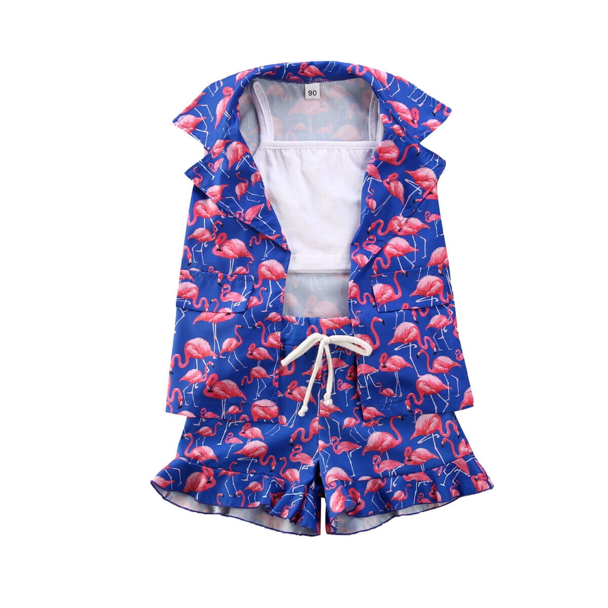 white ruffle vest top