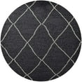 thumbnail image 1 of Ahgly Company Indoor Round Mid-Century Modern Gray Oriental Area Rugs, 8' Round, 1 of 6