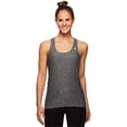 thumbnail image 1 of Reebok Womens Marled Jersey Racerback Tank Top, Black, Medium, 1 of 7