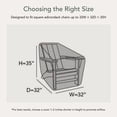 thumbnail image 2 of Covermates Outdoor Adirondack Chair Cover for Square Backs - 32"W x 32"D x 35"H, 300D Polyester, All-Weather, 2 of 8
