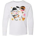 thumbnail image 3 of Inktastic Astronaut Valentine Outer Space Hearts Long Sleeve Youth T-Shirt, 3 of 5