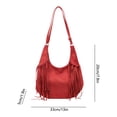thumbnail image 3 of Bolso de piel sintética convertible tipo cartera con correa cruzada superior,bolso de hombro de textura suave para mujer,de inspiración vintage,para llevar en la mano o cruzado,bolso de uso, 3 of 7