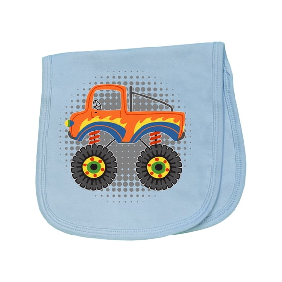 Inktastic Monster Truck for Baby Boy Baby Burp Cloth
