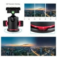 thumbnail image 4 of Tripod Ball Head, CNC Process Aluminum Alloy Material Quick Release Plate Panoramic Ball Head, With Three Locking Knob,  For Monopod For Phone Dslr Camera, 4 of 8