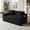 Black, variant on MAYEERTY Modern Minimalist Corduroy Couch, Boneless Cloud Sofa with Side Pockets & Cup Holders for Small Spaces, White