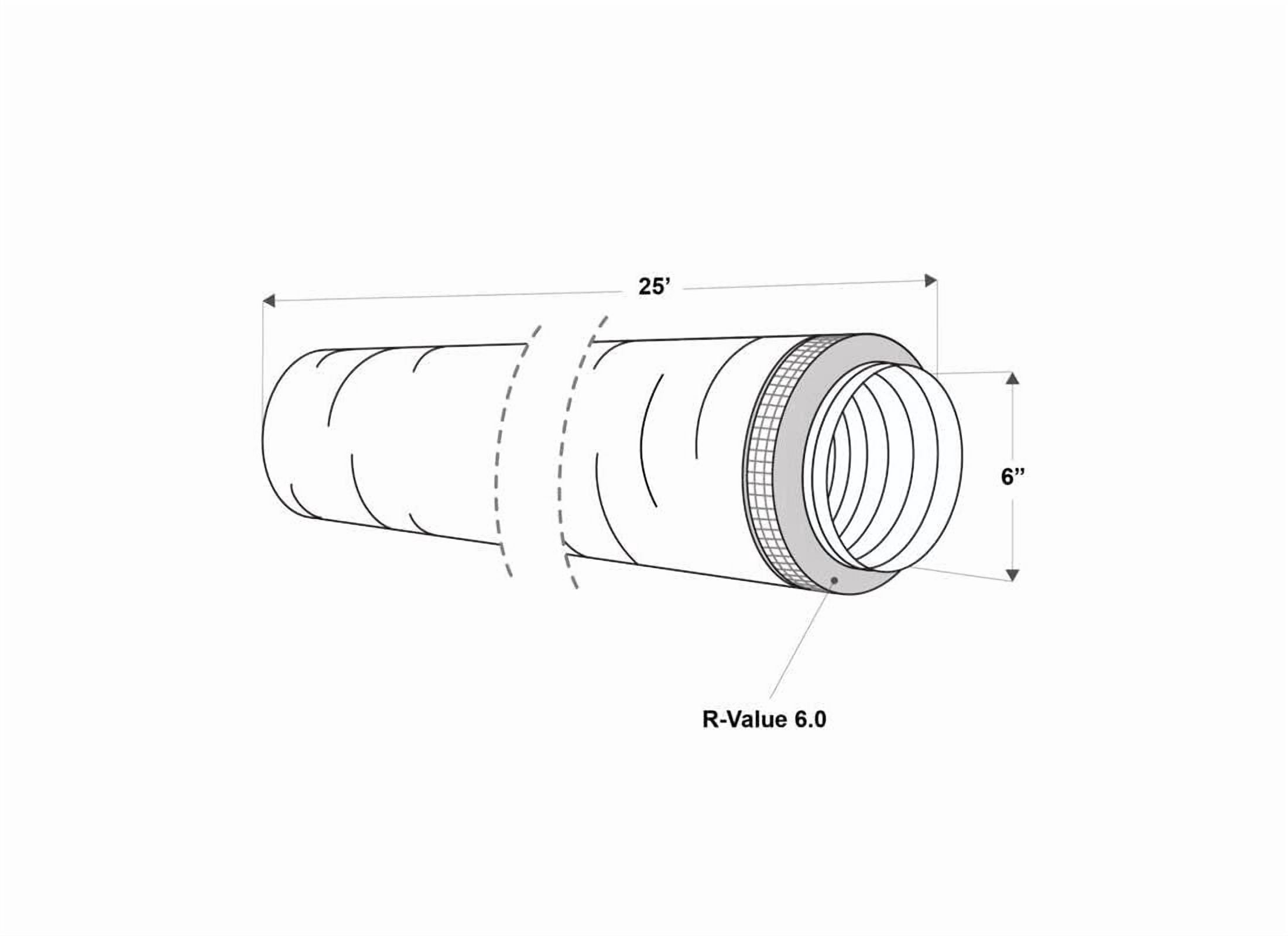 DUCT POLY SILVER 6"X25' (Pack of 1)