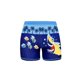 thumbnail image 5 of Bañador infantil con cintura elástica y estampado, tallas medianas a grandes, estilo deportivo, corte corto, parte delantera plana, conjunto de bañador para niño, poliéster., 5 of 6