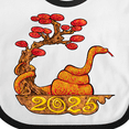 thumbnail image 4 of Inktastic 2025 Year of the Snake New Years Boys or Girls Baby Bib, 4 of 4