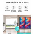 thumbnail image 4 of Window Privacy Film Orange Blue Pink Stained Glass Window Film Decorative Sun Block Window Cover Modernism Water Ripple Moire Window Clings Static Adhesive Sticker for Bathroom 17.7"x39.3", 4 of 7