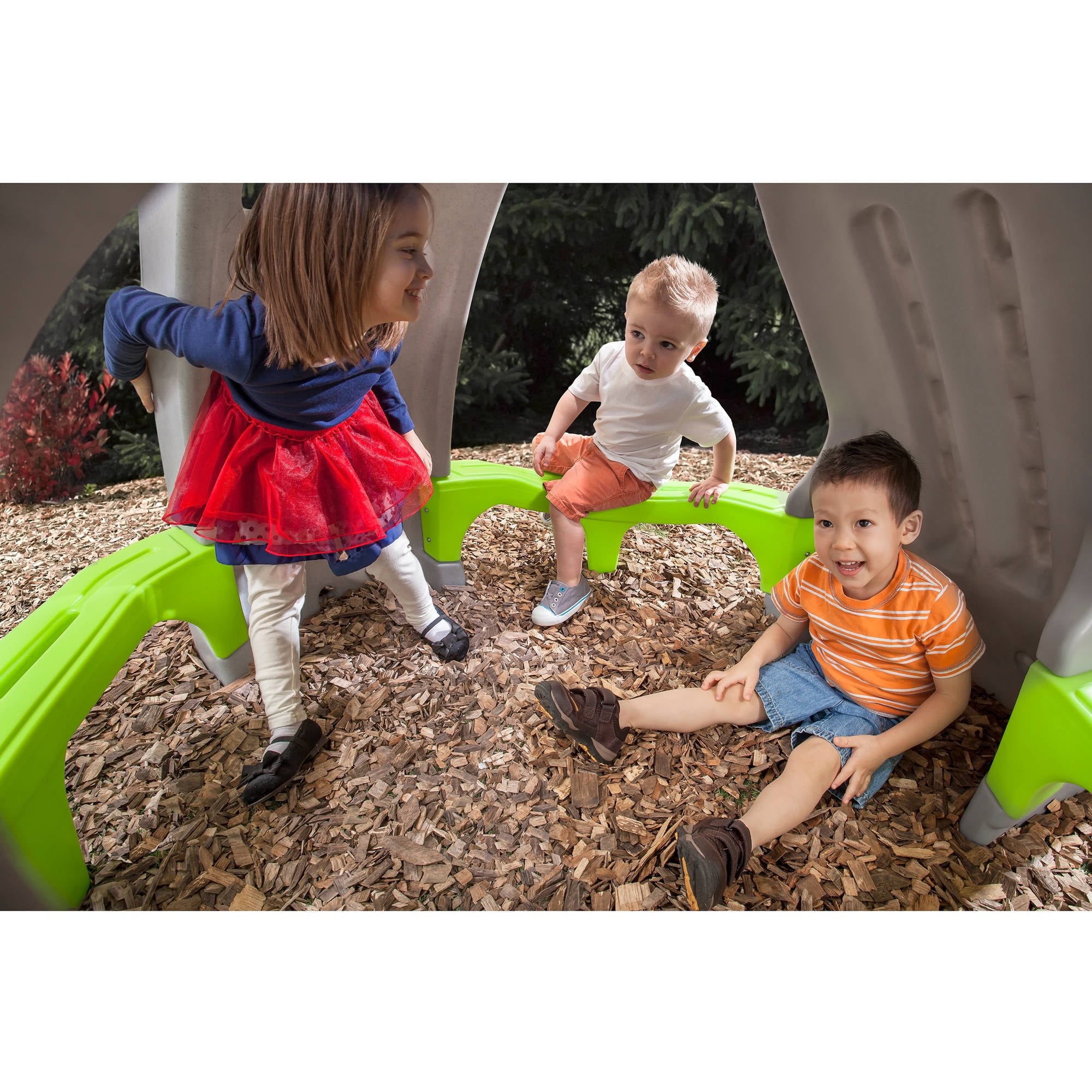 Step2 Castle Top Mountain Climber with 2 climbing rock walls and slide