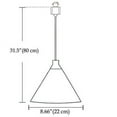 thumbnail image 2 of FSLiving J-Style Track Mount Pendant Fixture Scandinavian Style Pendant Lights for Kitchen Hanging Lamp Modern Wood and Aluminium Light Customizable,Blue - 3 Lights, 2 of 6
