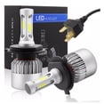 thumbnail image 1 of 1PC Bombillas LED Para Faros Delanteros De Coche H1 H3 H7 H4 H13 H11 9004 880 9007 Auto S2 72W 8000LM 6000K Para 9V A 36V , 200 Murah Rango De Iluminación huangjie unisex, 1 of 1