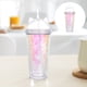 thumbnail image 4 of BRIGHTFUFU 1 taza de 420 ml con lentejuelas de doble capa, forma de oreja de gato, taza de agua de doble pared, taza de paja de plástico (rosa), 4 of 7