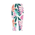 thumbnail image 5 of AGWOLF Plus Size Legging Capris for Women Boho Floral Capri Leggings Tummy Control High Waisted Capris Stretch Workout Yoga Pants Multicolor 2XL, 5 of 5