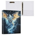 thumbnail image 2 of joogoo Dragon Cool Style Hardcover 3 Ring Binder 1.5" Round Rings Interior Pockets Binders Organizer 2 Pack, 2 of 9