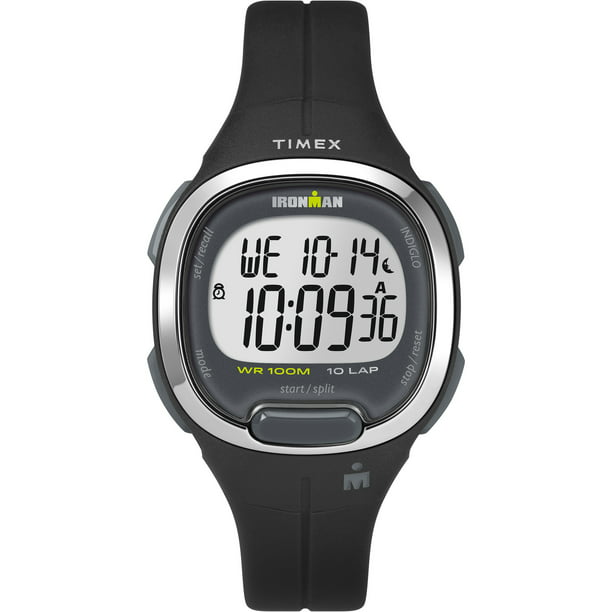 TIMEX Women's IRONMAN Transit Black/Silver 33mm Sport Watch, Resin Strap -  