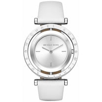 Michael Kors Women's Averi White Leather Strap Watch MK2524