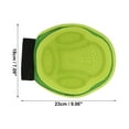 thumbnail image 2 of Guantes para el cuidado de mascotas ligeros de 1 Pc de Unique Bargains para tienda de mascotas de baño Amarillo Verde Silicona, 2 of 4