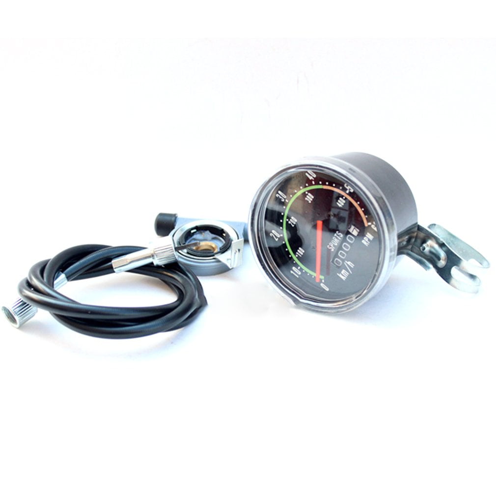 Bicycle Speedometer Analog Mechanical Odometer With Hardware Universal Vintage 