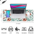 thumbnail image 5 of Long Mouse Pads for Desk,Pioneer Flower Floral Print Pattern Desk Mats on Top Of Desks, Desk Mouse Pad Extra Large with 3mm Non-Slip Base and Stitched Edge for Gaming,Office,Work,Home 31.5"x11.8", 5 of 6