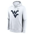 thumbnail image 2 of Men's Nike White West Virginia Mountaineers Primetime Evergreen Club Fleece Pullover Hoodie, 2 of 3